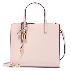 Marc Jacobs Mini Grind Pink Coated Leather Tote